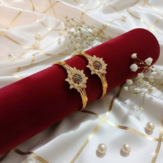 Radiant Sunflower Gold-Tone Bracelet