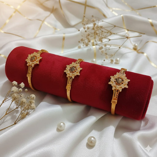 Radiant Sunflower Gold-Tone Bracelet